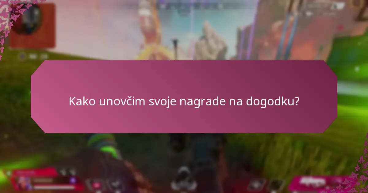 Kako unovčim svoje nagrade na dogodku?
