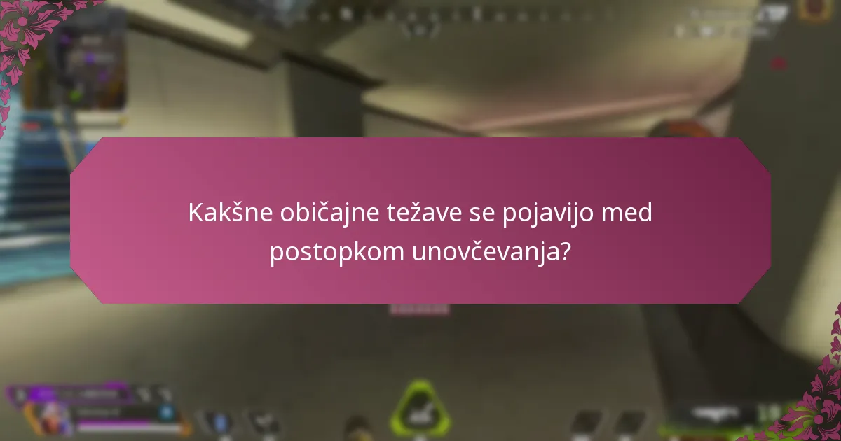 Kakšne običajne težave se pojavijo med postopkom unovčevanja?